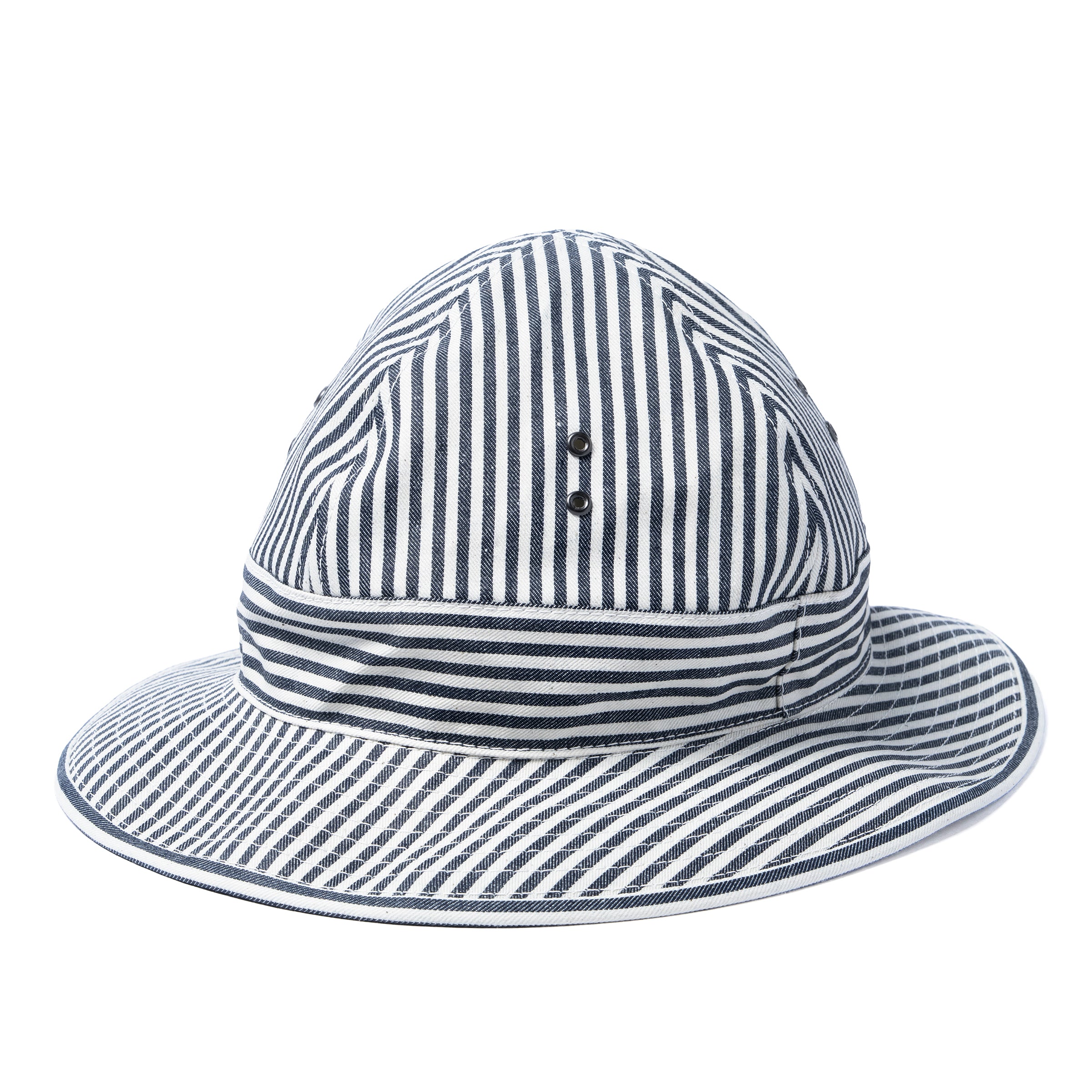 STRIPED DUNGAREE DAISY-MAE HAT – The Real McCoy's
