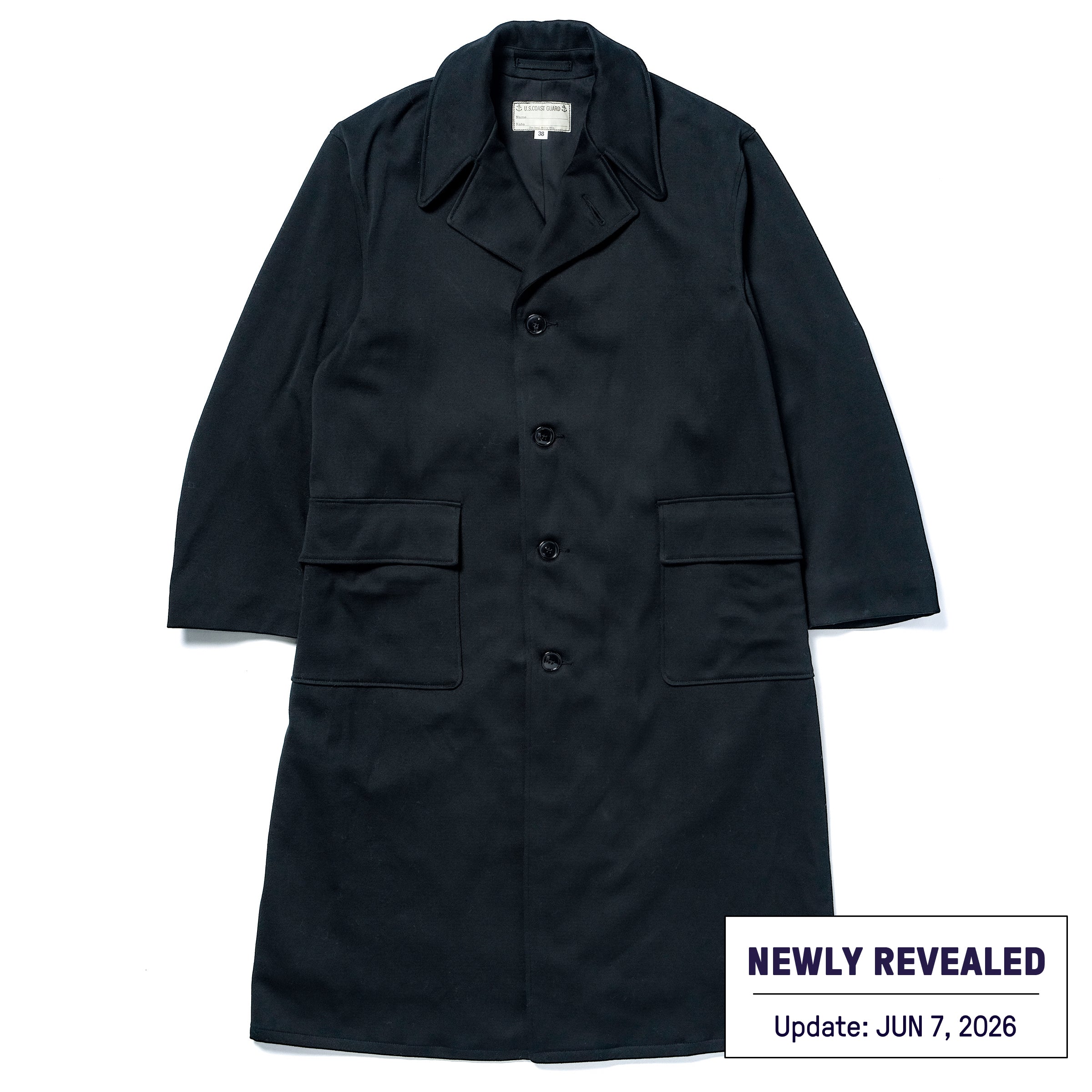 U.S. COAST GUARD OVERCOAT – The Real McCoy's