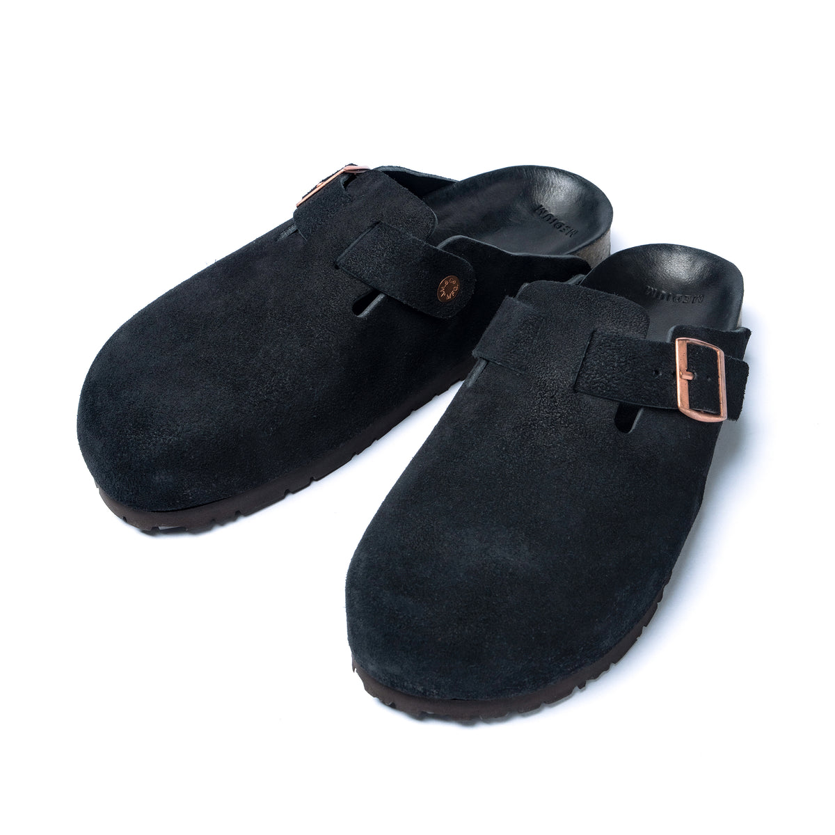 LEATHER FOOT-SUPPORT CLOGS