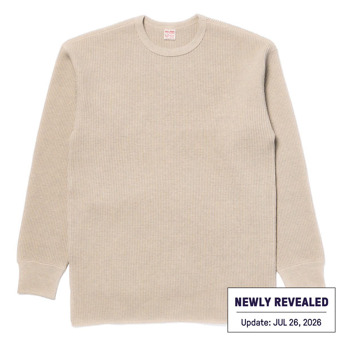 BALL PARK WAFFLE THERMAL SHIRT