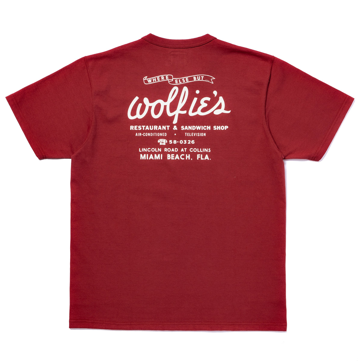JOE MCCOY TEE / WHERE ELSE BUT… WOLFIE’S