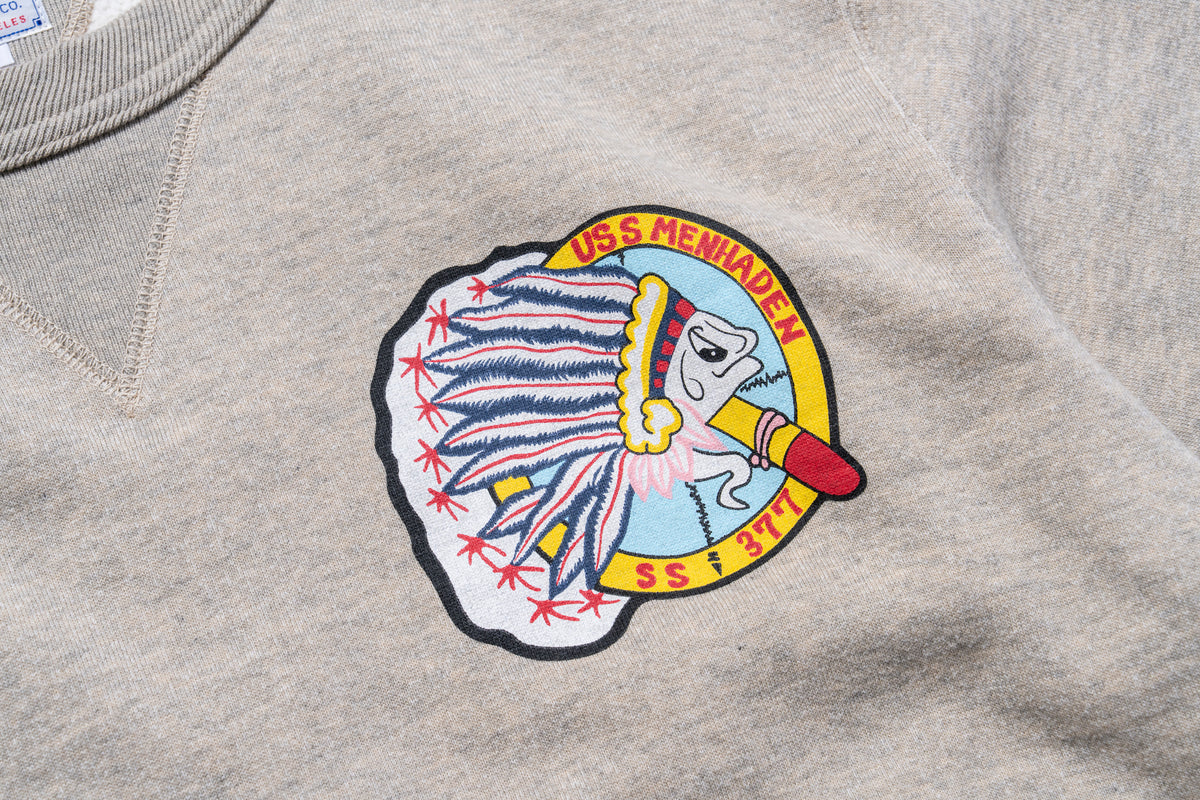 MILITARY PRINTED SWEATSHIRT / USS MENHADEN