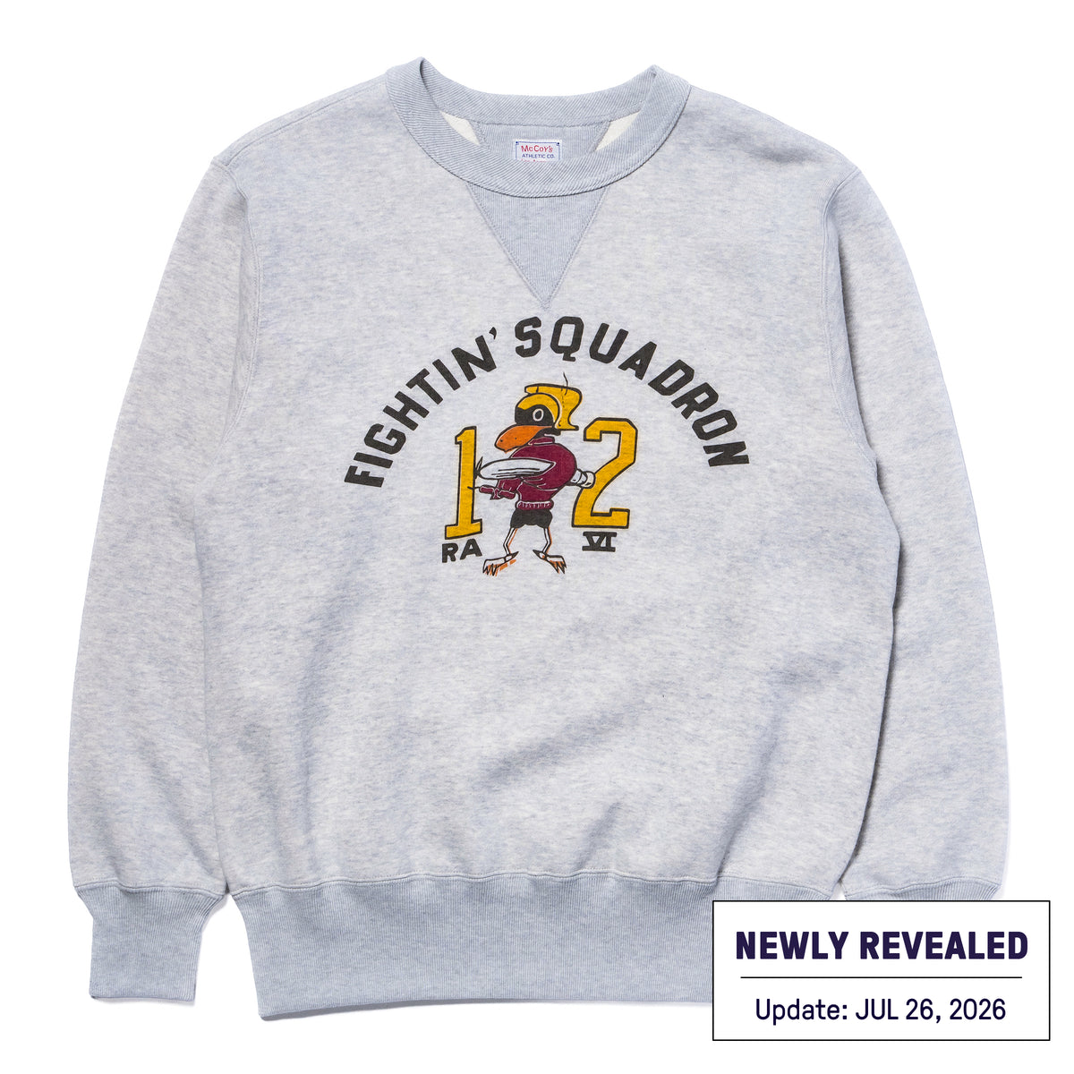 MILITARY PRINTED SWEATSHIRT / FIGHTIN’ SQUADRON