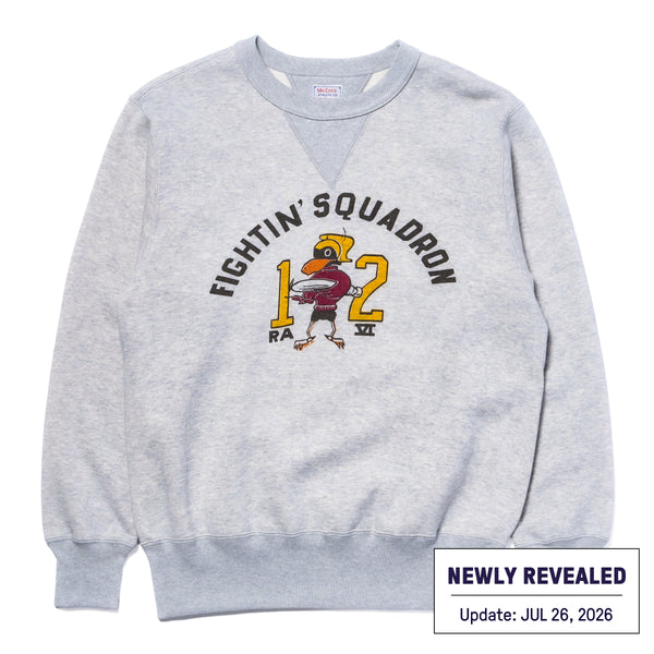 MILITARY PRINTED SWEATSHIRT / FIGHTIN’ SQUADRON