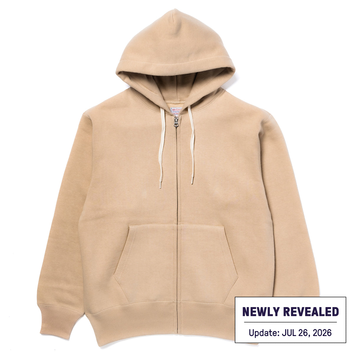 10 OZ. LOOPWHEEL F/Z HOODED SWEATSHIRT