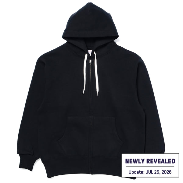 10 OZ. LOOPWHEEL F/Z HOODED SWEATSHIRT