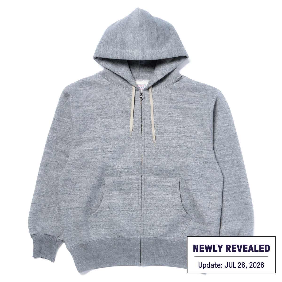 10 OZ. LOOPWHEEL F/Z HOODED SWEATSHIRT