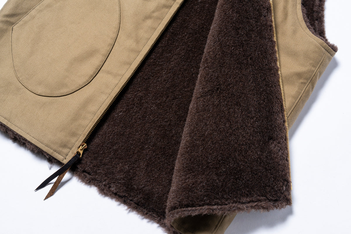VESTS, ALPACA, PILE LINED