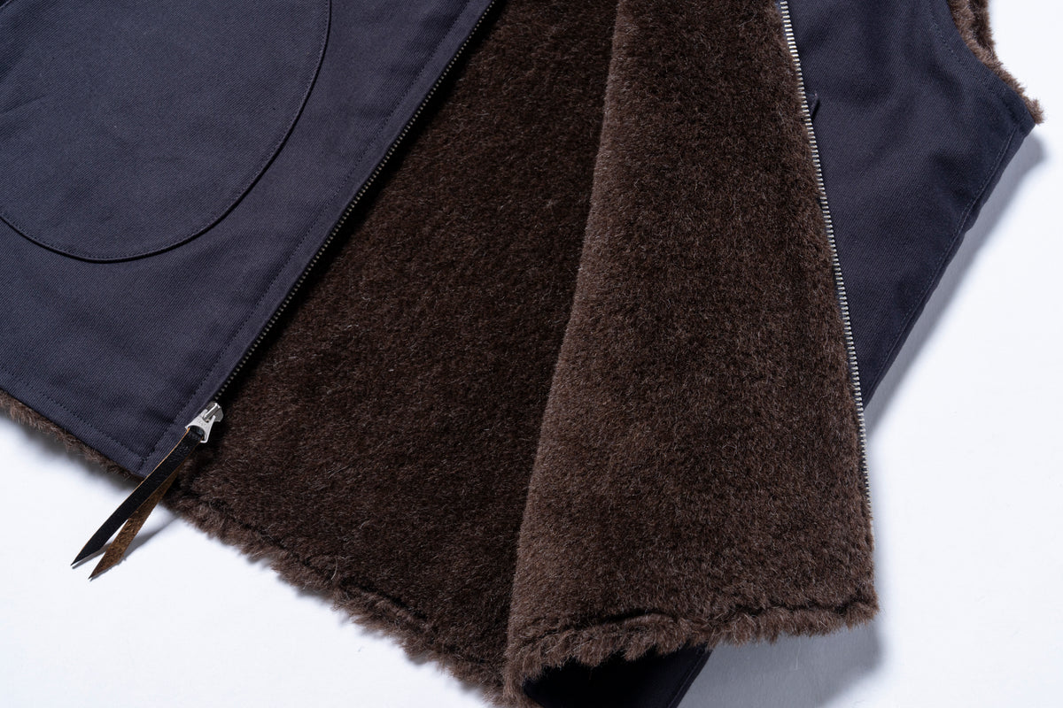 VESTS, ALPACA, PILE LINED