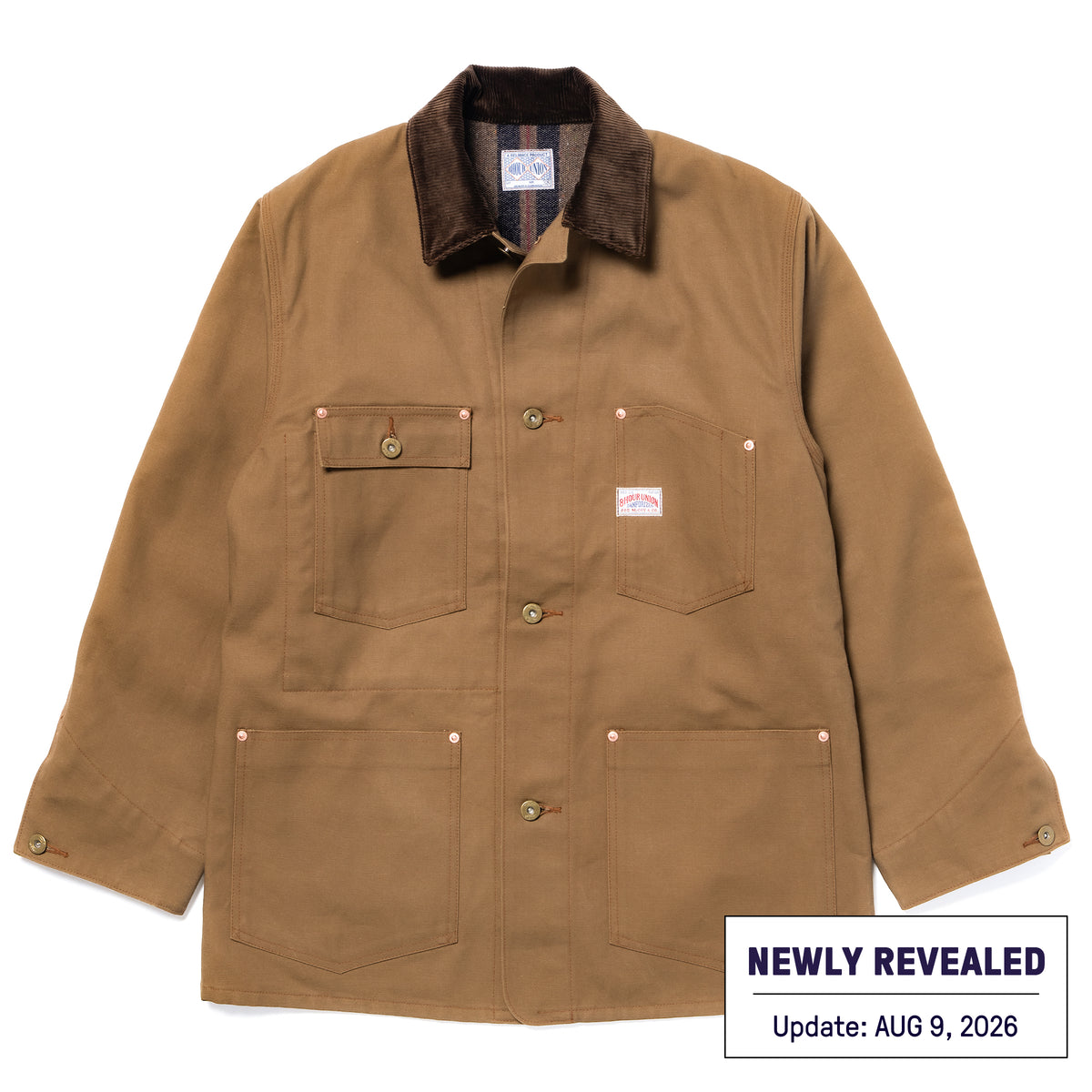 WOOL LINED CHORE COAT / BROWN DUCK