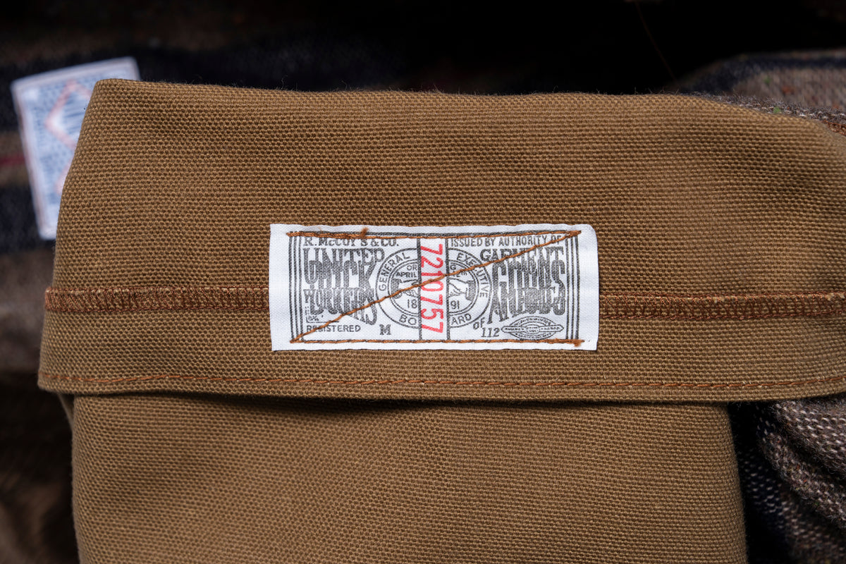 WOOL LINED CHORE COAT / BROWN DUCK