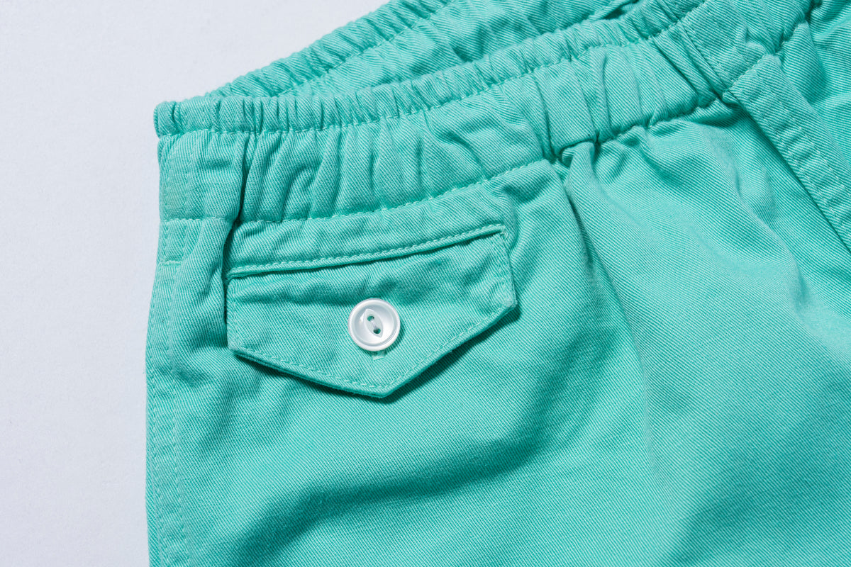 COTTON DRILL SWIM SHORTS (OVER-DYED)
