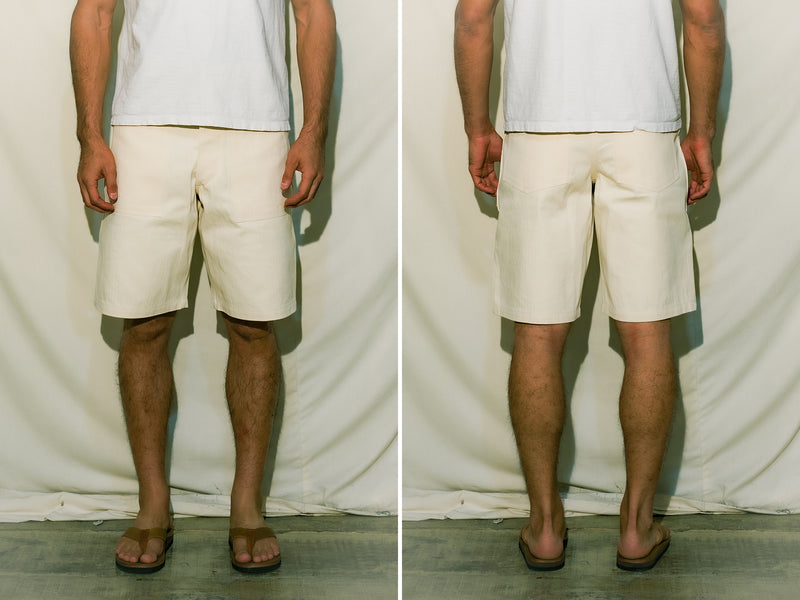 UTILITY SHORTS / WHITE HBT