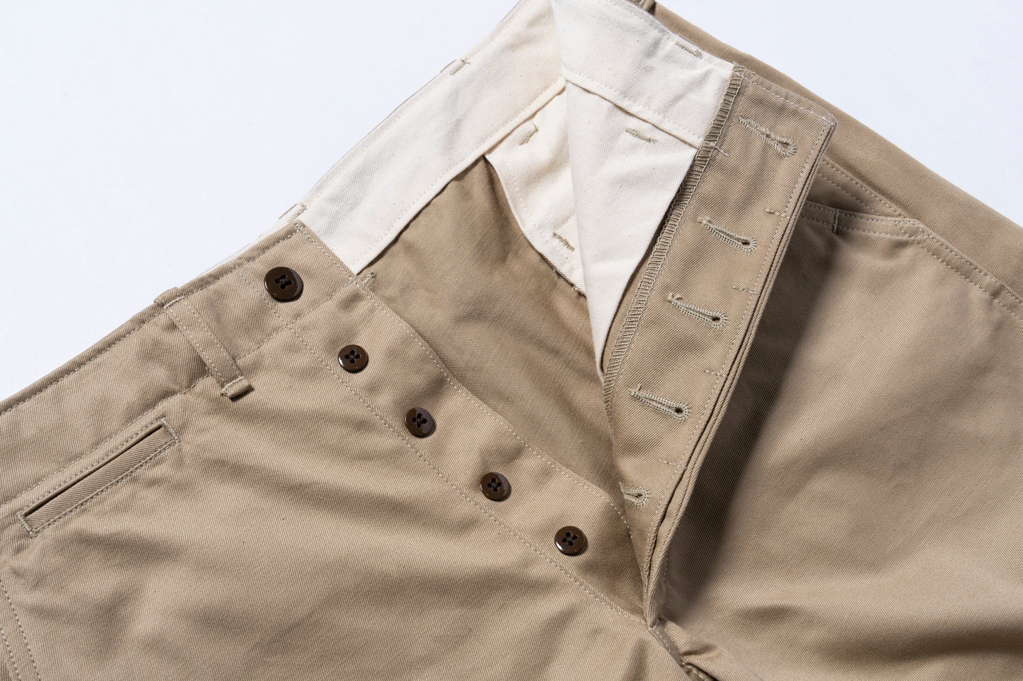 TROUSERS, COTTON, KHAKI, 1945 – The Real McCoy's