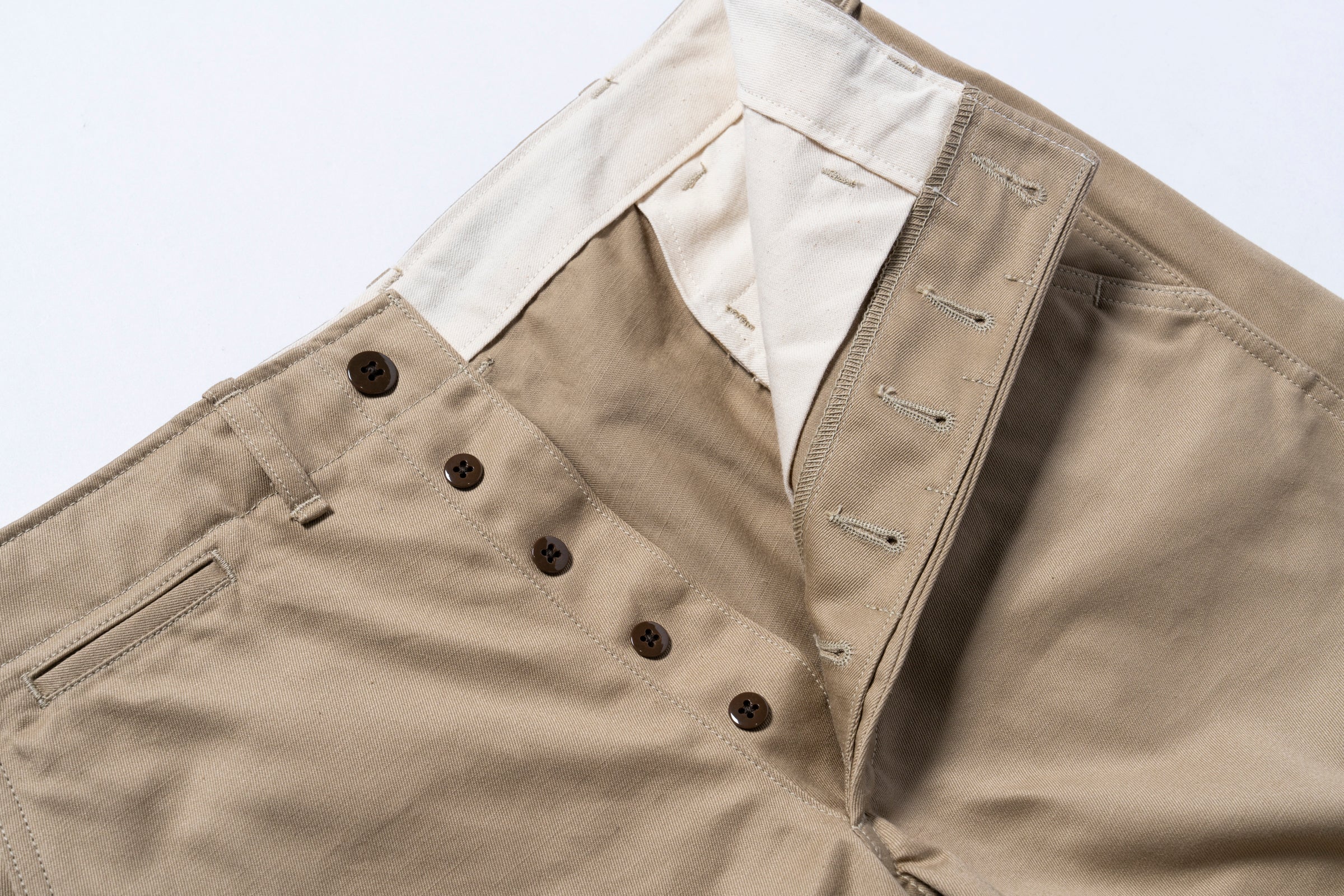 TROUSERS, COTTON, KHAKI, 1945 – The Real McCoy's