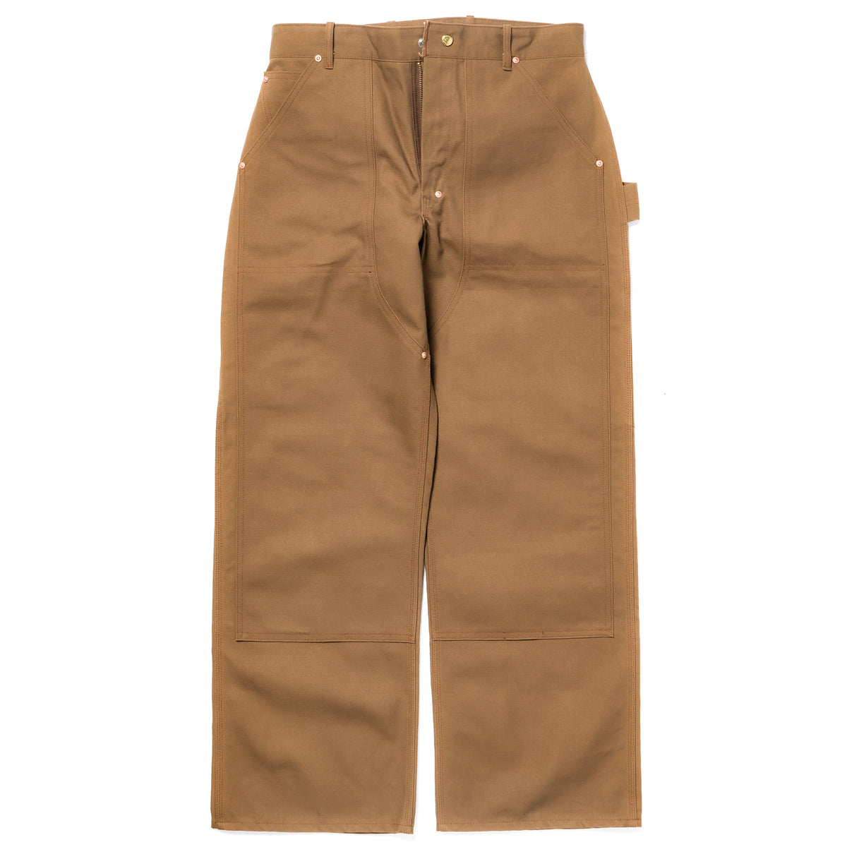 DOUBLE-KNEE WORK TROUSERS / BROWN DUCK
