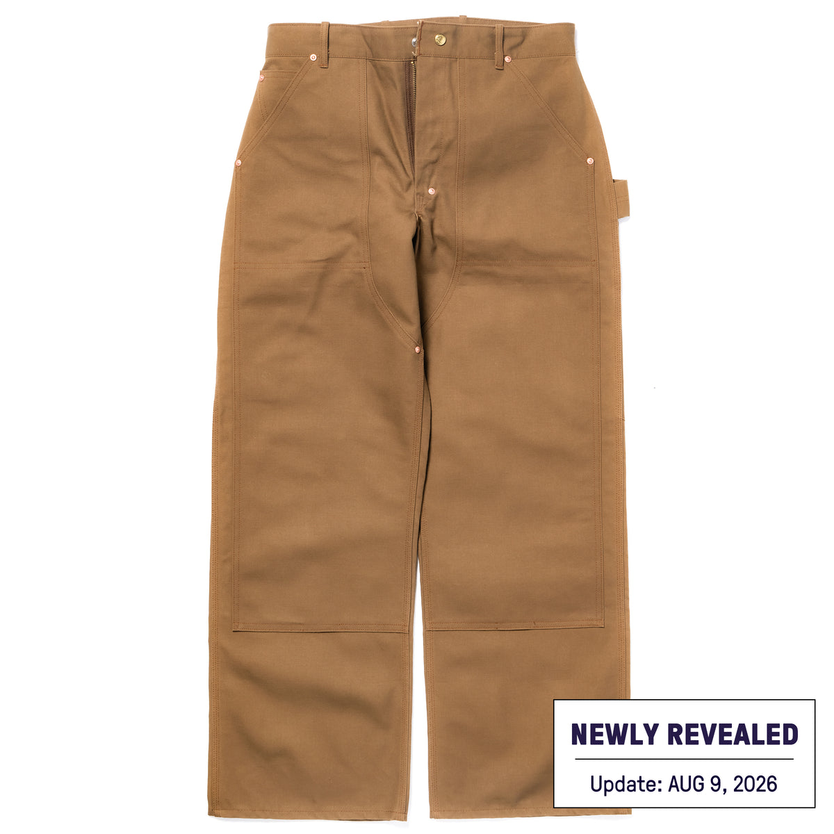 DOUBLE-KNEE WORK TROUSERS / BROWN DUCK