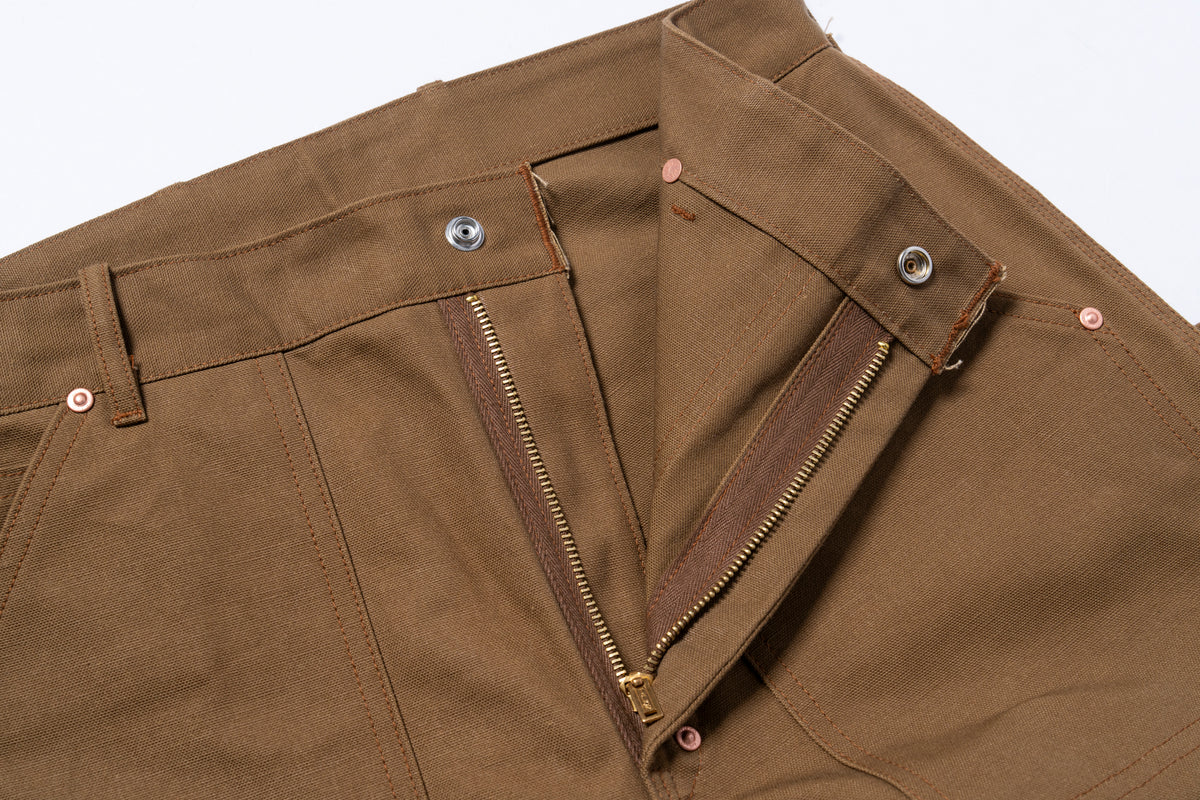 DOUBLE-KNEE WORK TROUSERS / BROWN DUCK