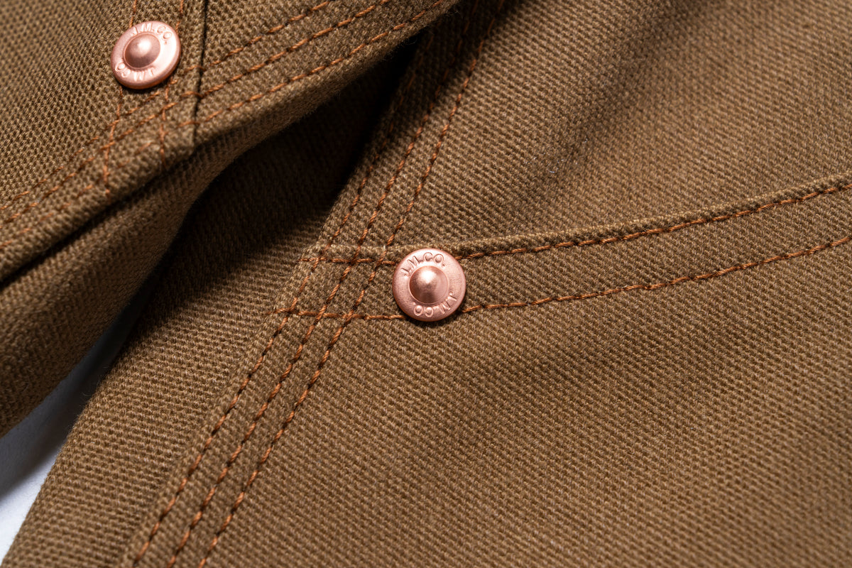 DOUBLE-KNEE WORK TROUSERS / BROWN DUCK