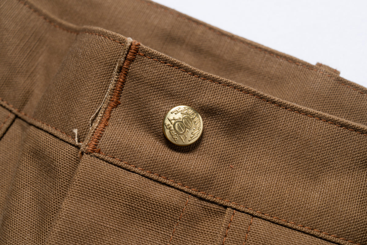 DOUBLE-KNEE WORK TROUSERS / BROWN DUCK