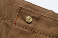 DOUBLE-KNEE WORK TROUSERS / BROWN DUCK