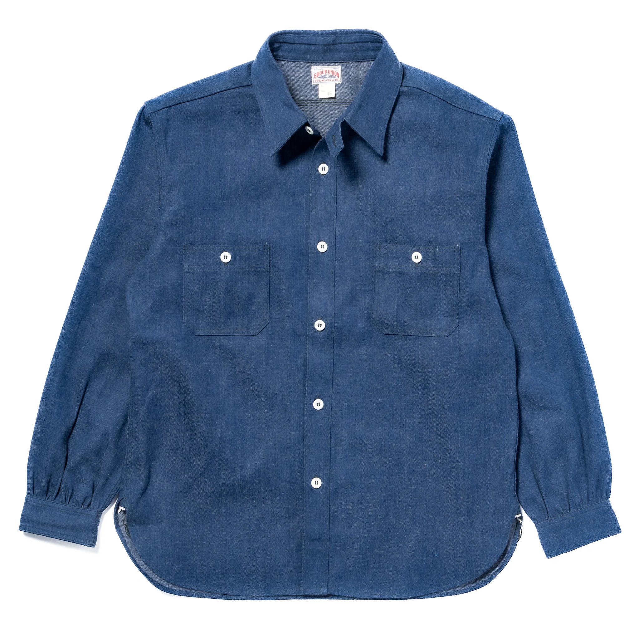8HU DENIM SERVICEMAN WORK SHIRT – The Real McCoy's