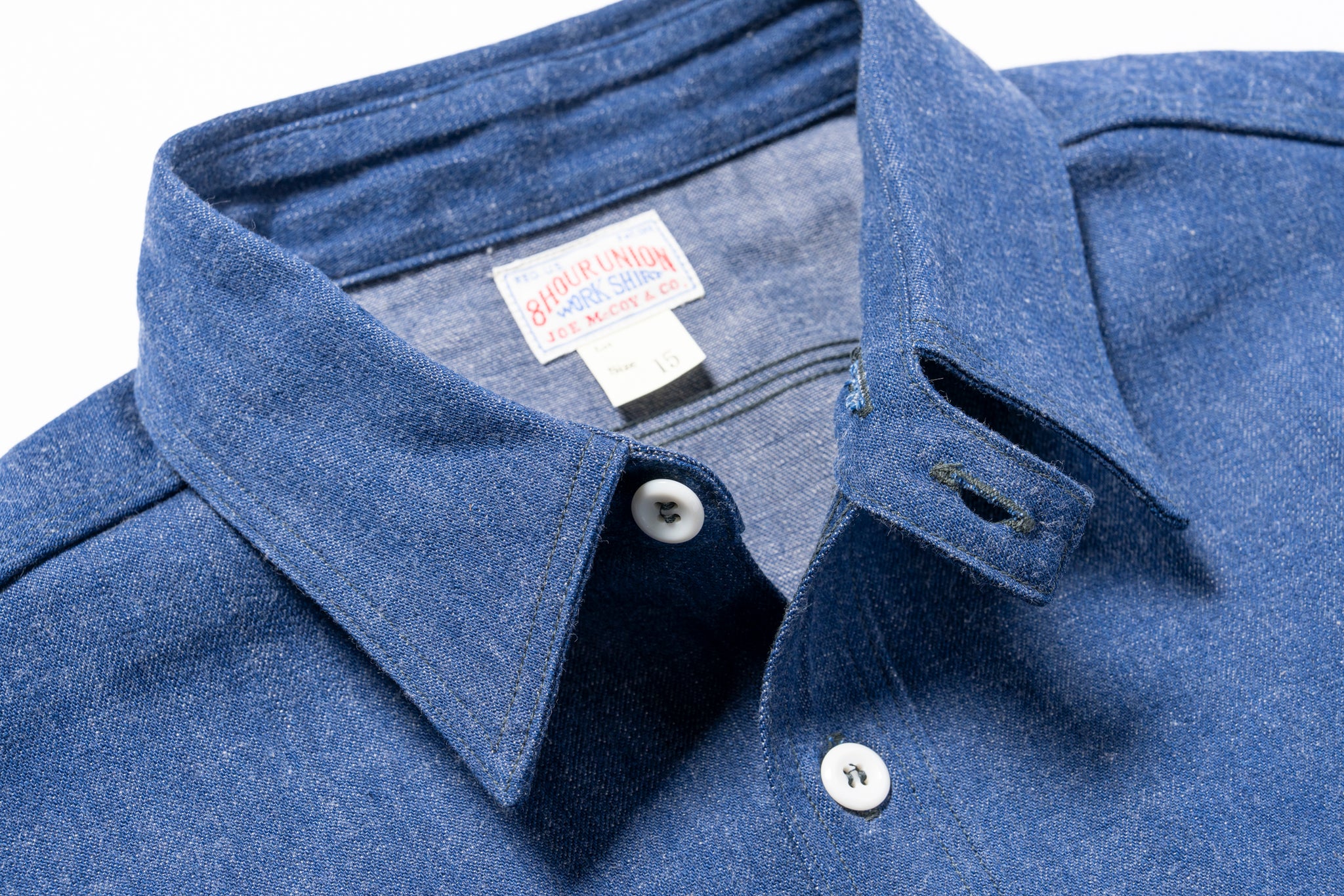 8HU DENIM SERVICEMAN WORK SHIRT – The Real McCoy's