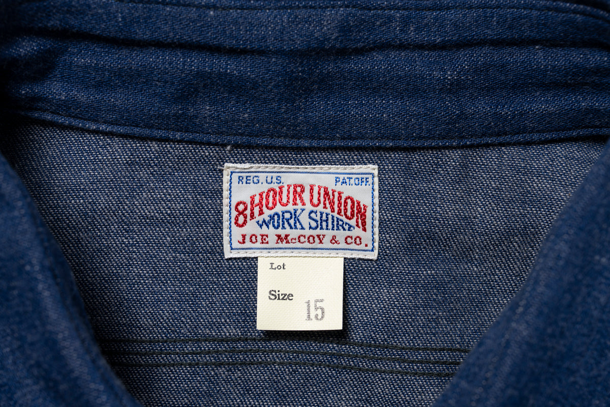 8HU DENIM SERVICEMAN WORK SHIRT – The Real McCoy's