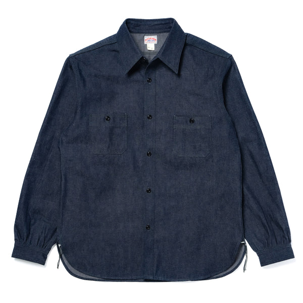 8HU DENIM SERVICEMAN WORK SHIRT