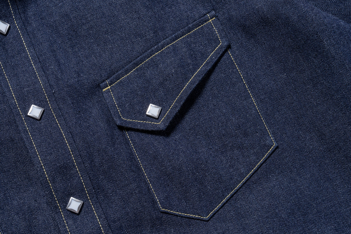 DENIM WESTERN SHIRT / RIDGE SLANT