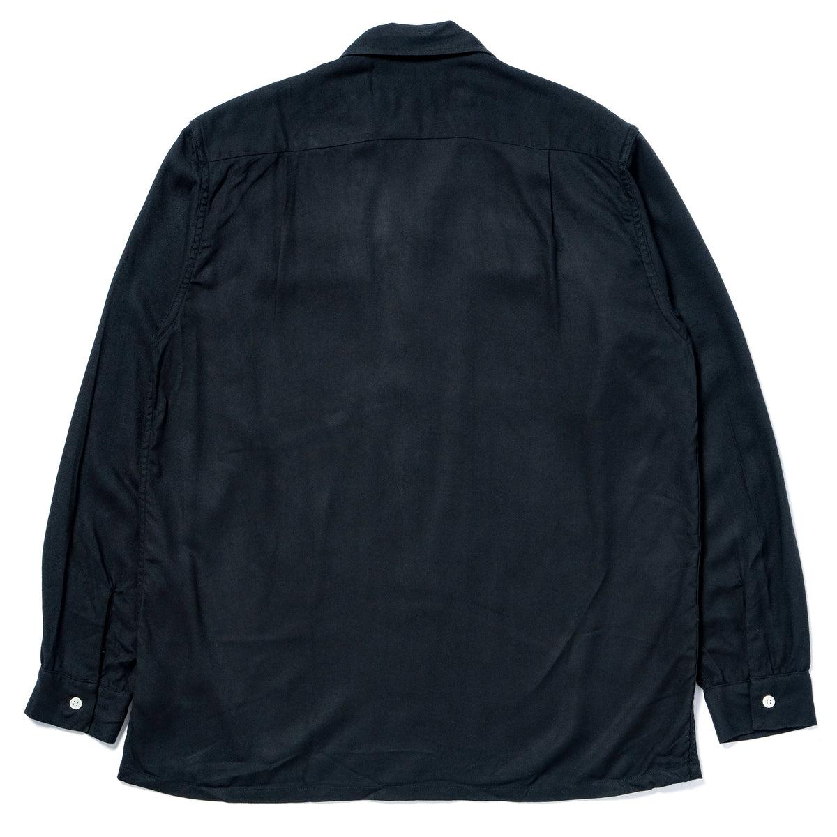 OPEN COLLAR RAYON SHIRT