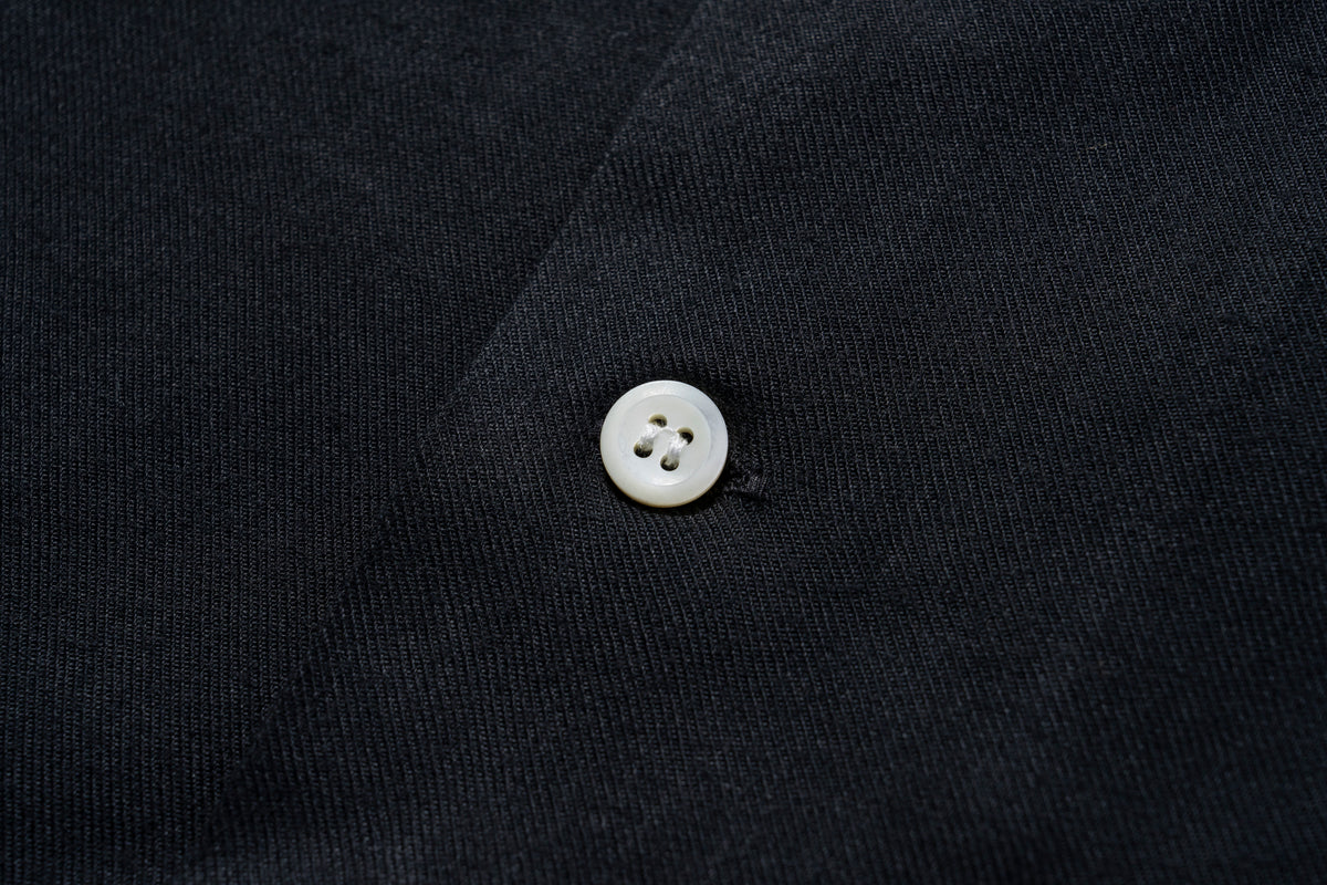OPEN COLLAR RAYON SHIRT