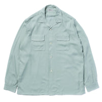 OPEN COLLAR RAYON SHIRT