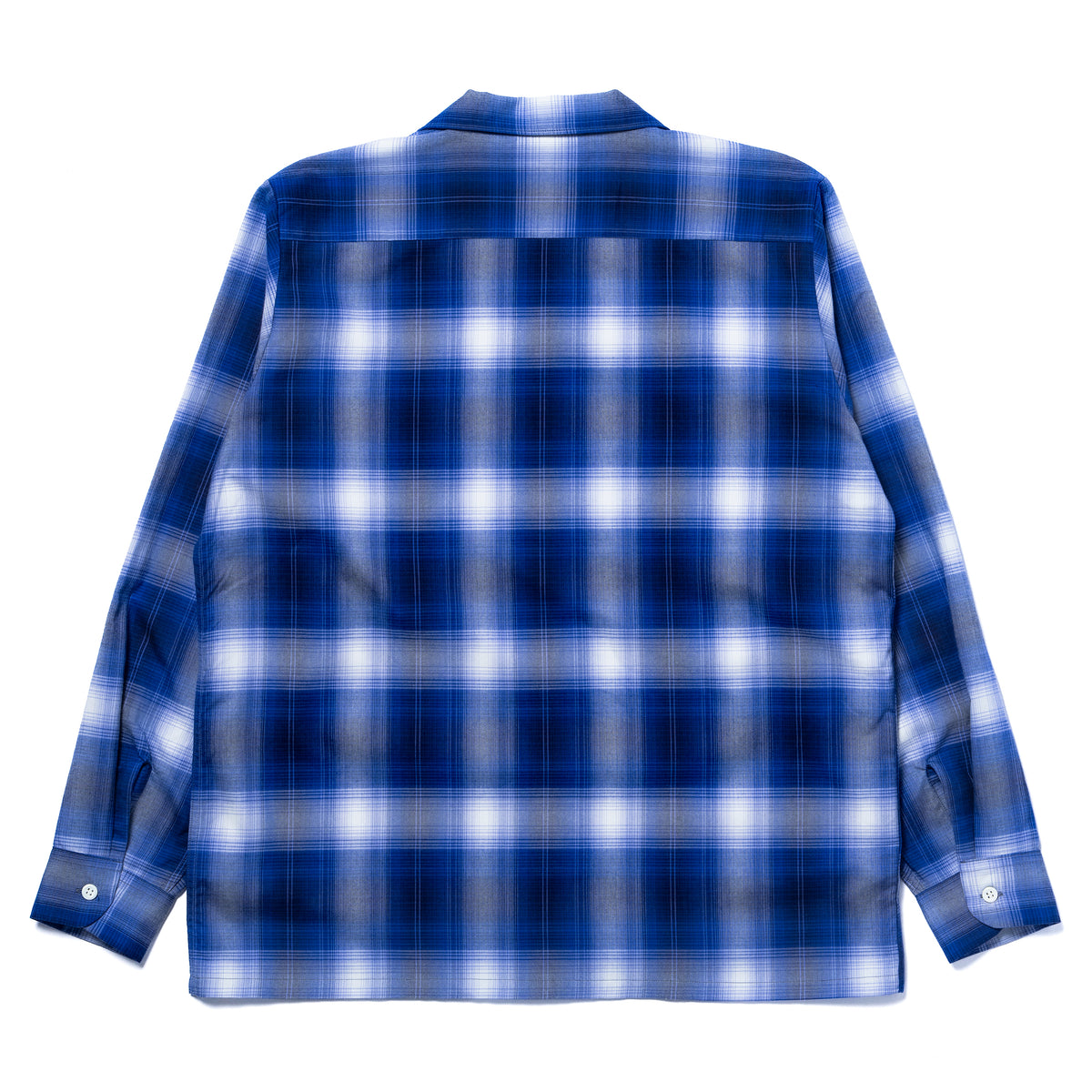 OMBRE COTTON RAYON OPEN COLLAR SHIRT