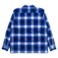 OMBRE COTTON RAYON OPEN COLLAR SHIRT