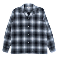 OMBRE COTTON RAYON OPEN COLLAR SHIRT