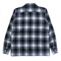 OMBRE COTTON RAYON OPEN COLLAR SHIRT