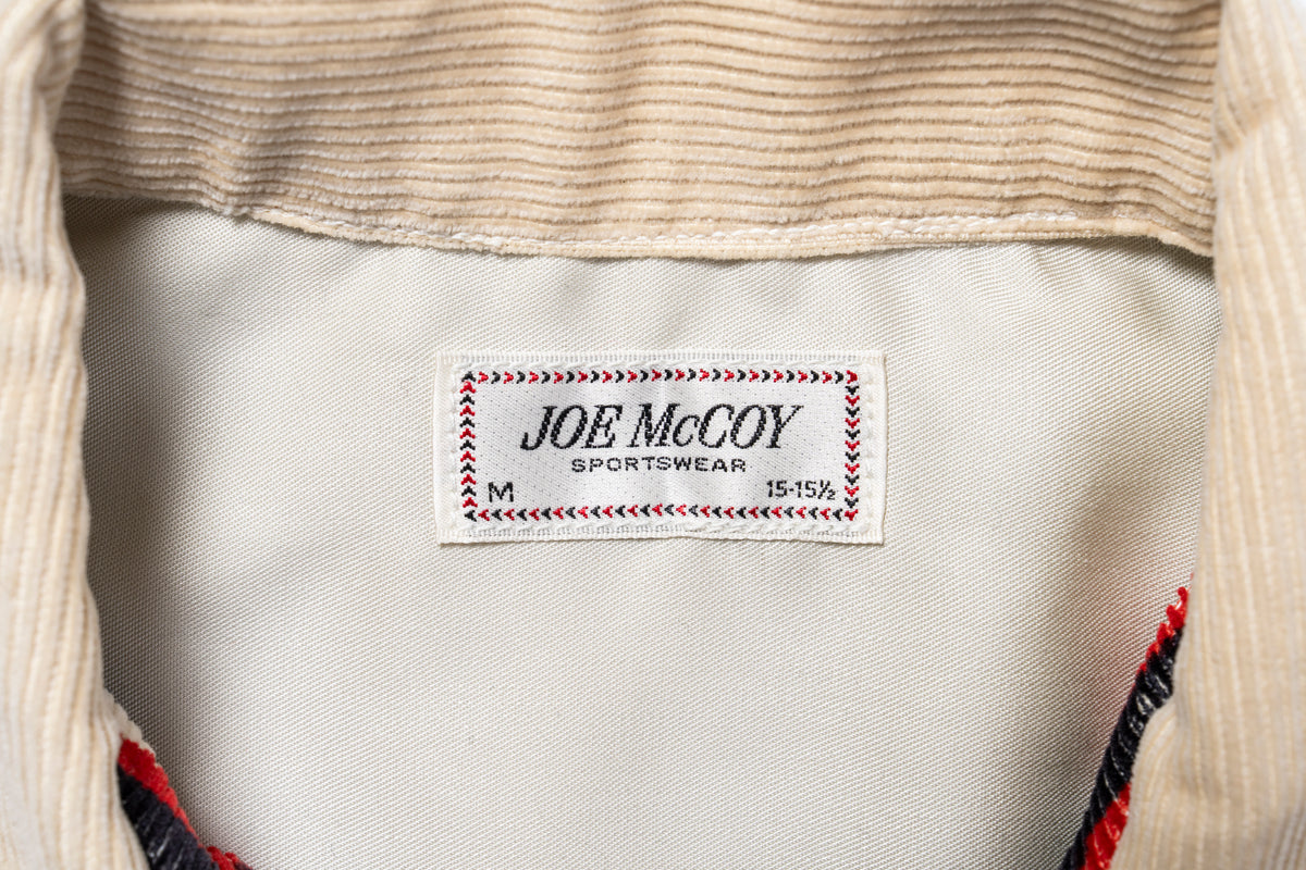 PRINTED CORDUROY OPEN COLLAR SHIRT / GEOMETRIC PATTERN – The Real McCoy's