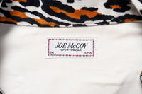 VELVET OPEN-COLLAR SHIRT / ANIMAL PATTERN