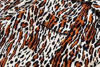 VELVET OPEN-COLLAR SHIRT / ANIMAL PATTERN